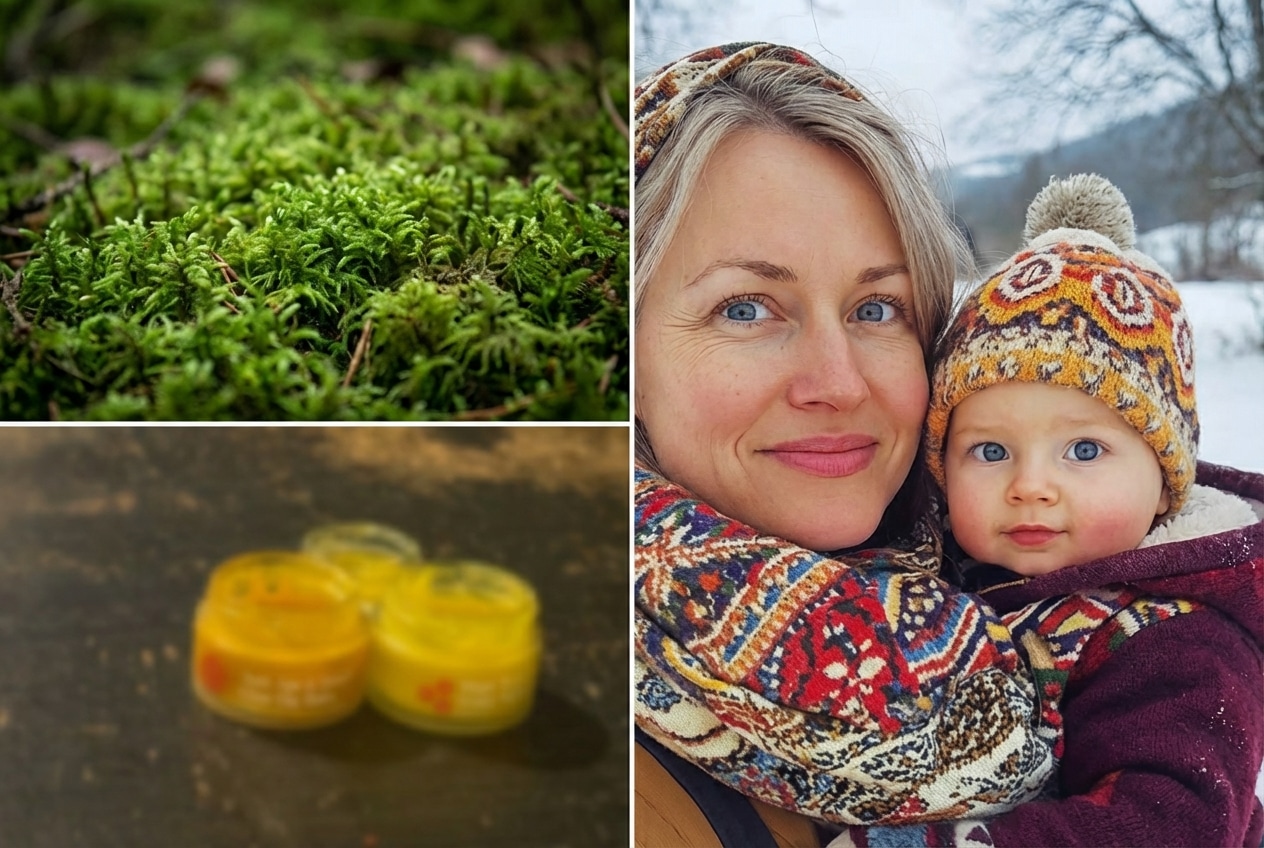 Noords mos, natuurlijke zalven en een vrouw in de winter — de Vikingmethode voor strakke huid
